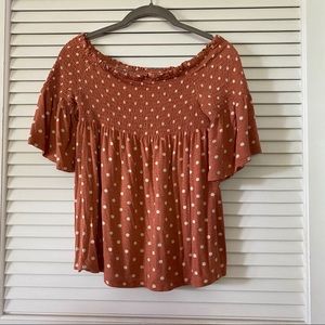 Rewind off the shoulder top